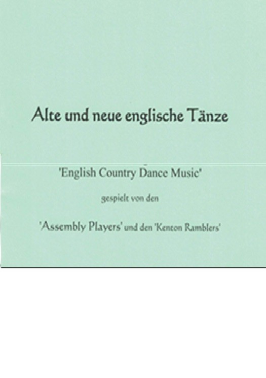Alte und nuee englische Tänze (CD)