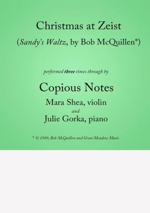 Great Meadow Music: Christmas at Zeist (Singel CD)